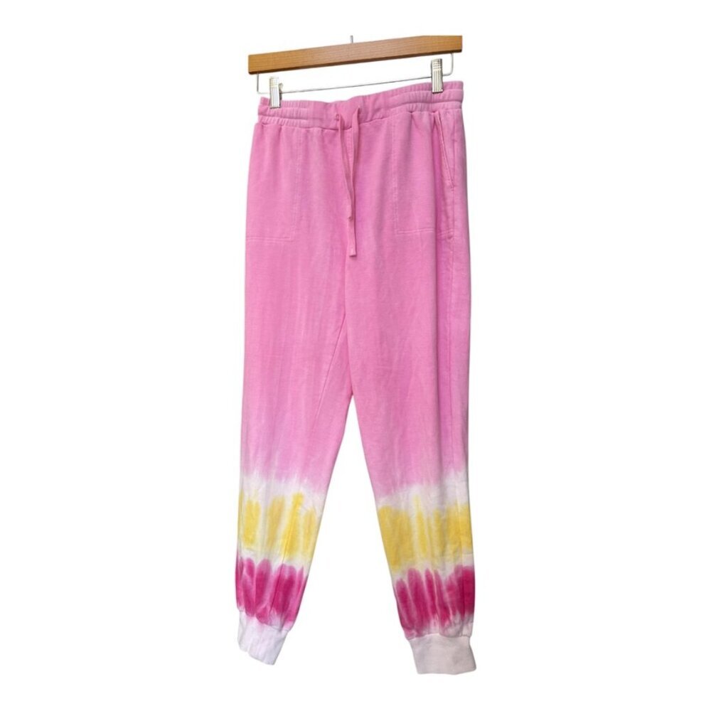 Anthropology NWOT Jane and Delancey Womens Tie Dye Jogger Sweatpants Small Pink